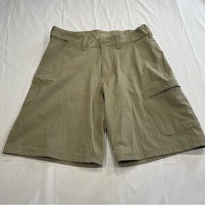 HUK Next Level Quick Drying Performance Fishing Olive Cargo Shorts